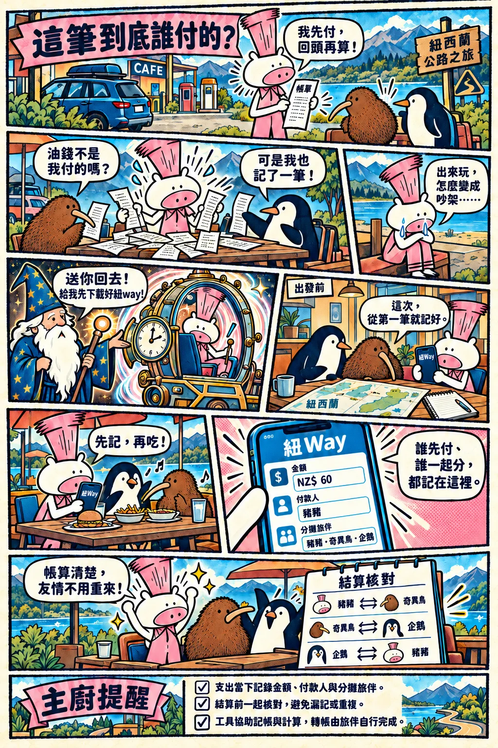 這筆到底誰付的?完整漫畫;主廚提醒在圖片下方